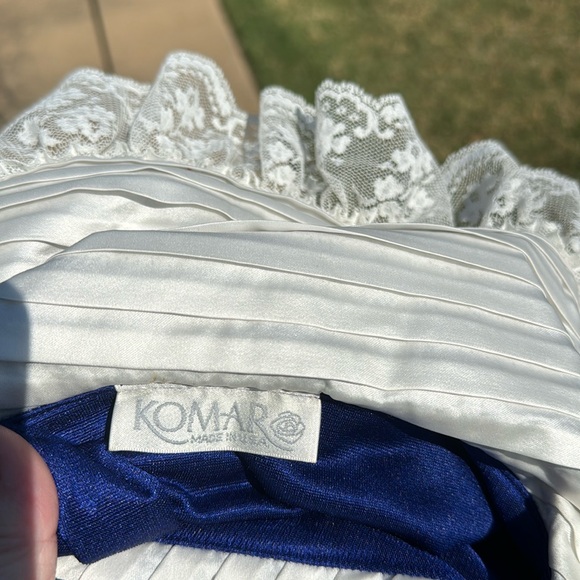 Nos Vintage Komar Blue Velvety Zip Robe L USA Made - Picture 3 of 12